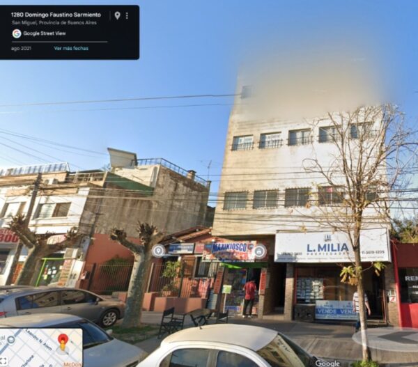Edificio sobre Sarmiento 1270 en San Miguel